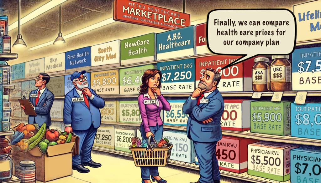 Healthcare base rates transparency